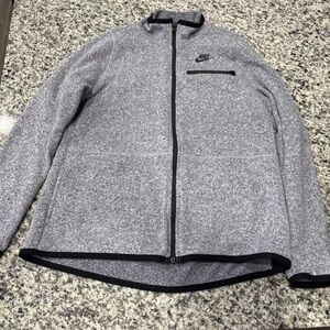 Nike Heather Gray Zip-Up Jacket